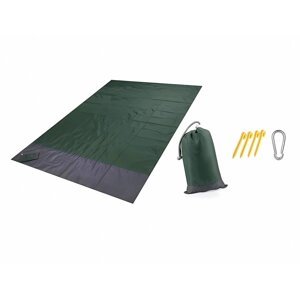 Zaparkorun Veľká podložka na pláž či do prírody - tmavo zelená