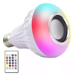 Zaparkorun LED RGB farebná žiarovka s bluetooth reproduktorom