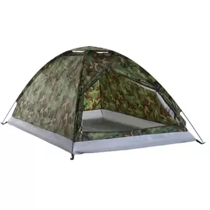 Zaparkorun Turistický stan s moskytiérou - 2 x 1,5 m - pre 2-3 osoby - camo