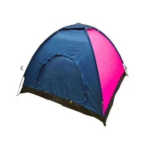 Zaparkorun Turistický stan s moskytiérou - 2 x 1,5 m - pre 2-3 osoby - modrá/fialová