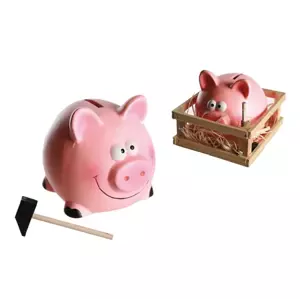 OUT OF THE BLUE KG Pokladnička - prasiatko s kladivkom