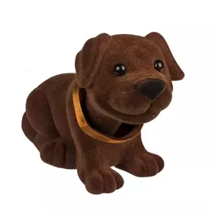 OUT OF THE BLUE KG Psík s kývajúcou hlavou - tmavohnedý