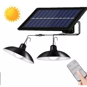 Solárny svetelný systém - čistá biela - 2 x 30 x LED dióda + diaľkový ovládač