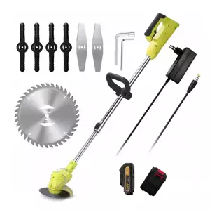 Kombinovaný AKU kotoučový křovinořez / sekačka THO M-9008 + 2x batérie + čepele + nože + kotúč