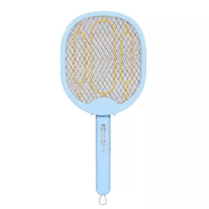 GECKO Skladateľná elektrická plácačka na komáre LTD-658 - modrá