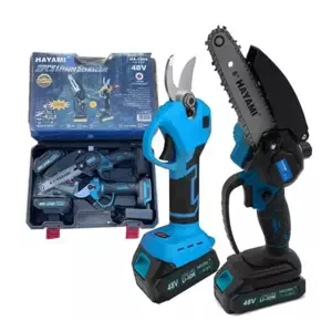 HAYAMI Aku záhradnícke nožnice a pílka Hayami HA-1004 + 2x batéria 21 V + praktický kufor + príslušenstvo