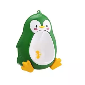 AFF Detský pisoár tučniak - zeleno-biela