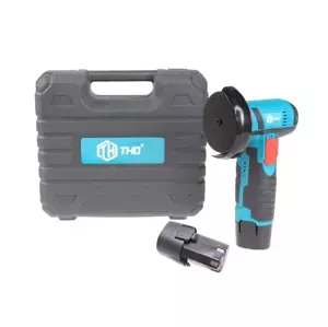 Akumulátorová mini uhlová brúska THO M-9013 36 V + 2x batéria 21 V + rezné kotúče + praktický kufor