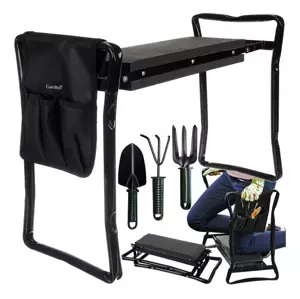 Multifunkčná záhradná stolička s náradím Gardlov - 60x50x27cm