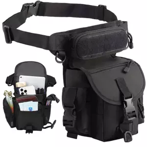 VERK Taška na stehno - černé