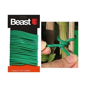 Mäkký viazací drôt v plastovej bužírke Beast 901010 - 2,5 mm x 10 m - zelený