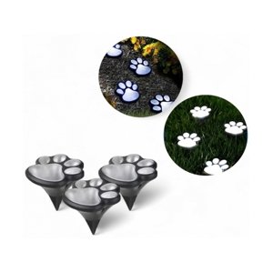 Solárna lampa so zápichom - ťapky - 3ks