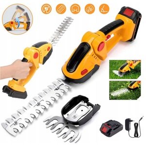 Aku nožnice na živý plot HA-1037 2v1 + 2x batérie + 2x nože + príslušenstvo