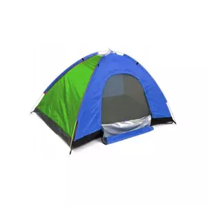 Turistický stan s moskytiérou - 2 x 1,5 m - pre 2-3 osoby - modrá, zelená