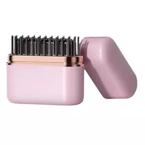 VERK Mini kefová žehlička na vlasy s reguláciou teploty 160 °C - 200 °C - Ružová