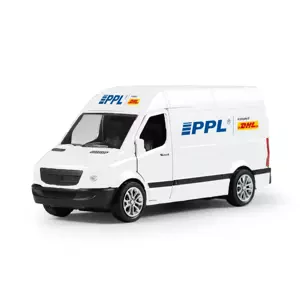 RAPPA Kovové autíčko PPL s otváracími dverami - 14 cm