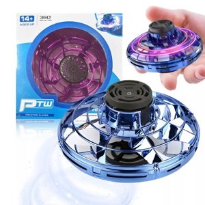 Lietajúci LED UFO tanier - modrý