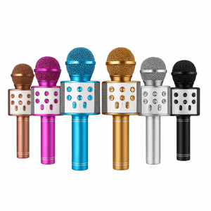 Zaparkorun Karaoke mikrofón pre deti - ružovo-zlatý