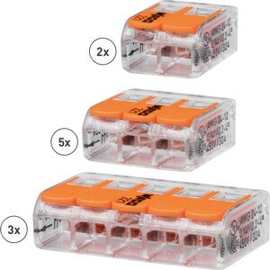 WAGO Páčková spojovacia svorka 221 10-dielna súprava