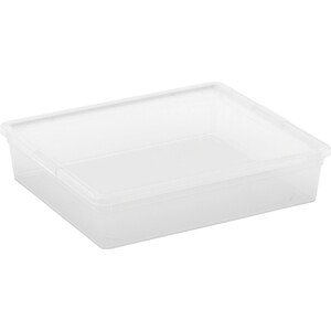 Kis Úložný box s vekom C Transparent Flat, 9 x 40 x 34 cm