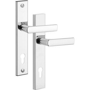 Rostex Bezpečnostné kovanie kľučka - kľučka 807 / 90 mm chróm - nerez