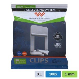 System Leveling Spona pre škáru 1,0 mm (15-22mm), 100 ks