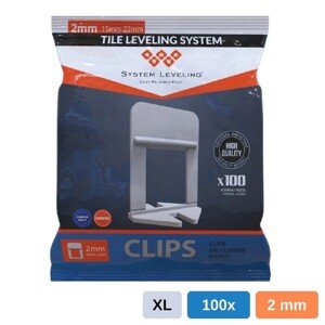 System Leveling Spona pre škáru 2,0 mm (15-22mm), 100 ks