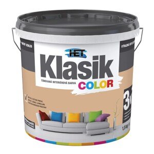HET Klasik COLOR Tónovaná interiérová farba KC 0267 hnedá karamelová, 1,5 kg