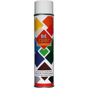 hitcolor Dekoratívny lak v spreji vysoký lesk čisto biely 600 ml