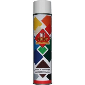 hitcolor Dekoratívny lak v spreji hodvábny lesk čisto biely 600 ml