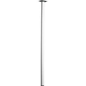 Hettich Nábytková noha guľatá, biela, pr. 30 x 800 mm