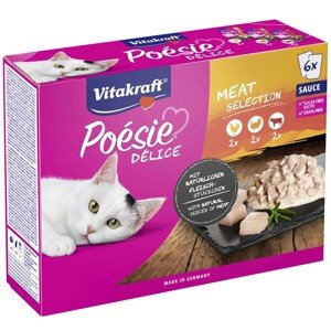 Vitakraft Kapsičky pre mačky Multipack Poésie Délice v omáčke 6 x 85 g