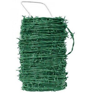 PILECKÝ Ostnatý drôt Pichláčik Zn+PVC zelený 100 m