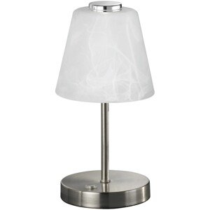 Stolová LED lampa Emmy matný nikel