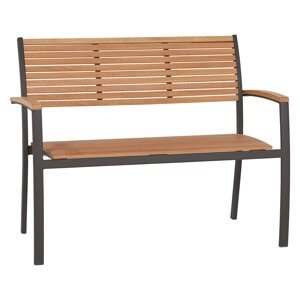 OBI Záhradná lavička Bonlee hliník/eukalyptové drevo 84 x 60,3 x 114 cm