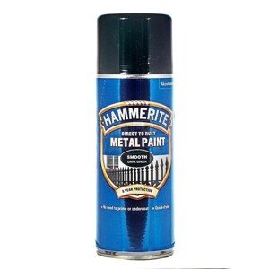 Hammerite Priamo na hrdzu farba na železné kovy v spreji hladká tm. zelená 400ml