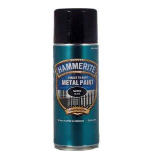 Hammerite Priamo na hrdzu farba na železné kovy v spreji hl. satén. čierna 400ml