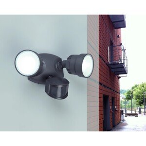 LUTEC LED reflektor na vonkajšiu stenu Shrimp II s detektorom pohybu