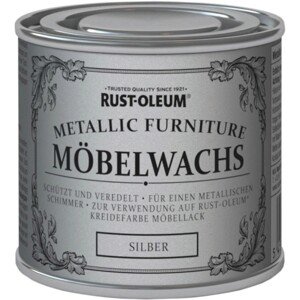 Rust-Oleum Politúra s nábytkovým voskom, metalická strieborná, 125 ml