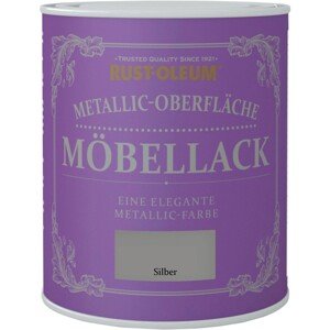 Rust-Oleum Kriedová farba na nábytok, metalická strieborná matná, 750 ml