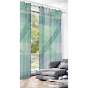 Neusser Záves tyrkysová grafika 245 cm x 135 cm