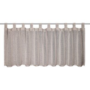 Vitrážová záclona striebornosivá 45 cm x 140 cm