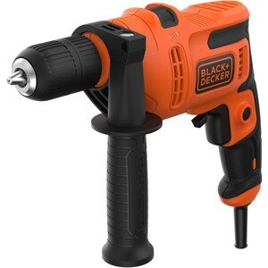 Black+Decker Príklepová vŕtačka 1stupňová BEH200K-QS, 500 W vr. kufríka