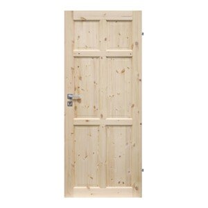 RADEX Falcové interiérové dvere BERGEN plné, borovicové drevo, 60 P