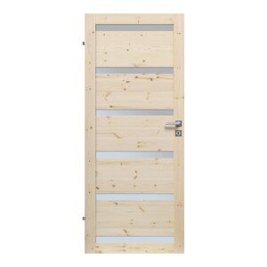 RADEX Falcové interiérové dvere ETNA 6S, borovicové drevo, 80 Ľ