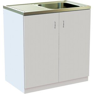 A-Interiéry Kuchynská skrinka spodná s drezom Manosa KCH-401 B 80 biela
