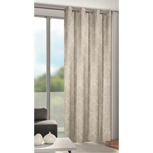 Albani Záves s krúžkami Marilin Dimout, hotový, krémový, 245 x 140 cm