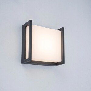 Lutec Vonkajšie nástenné LED svietidlo Qubo malé