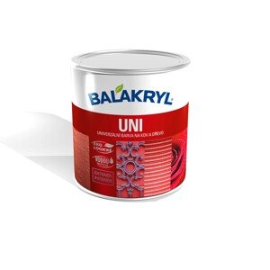 BALAKRYL Univerzálna farba na kov a drevo UNI LESK 1000 biela 2,5 kg