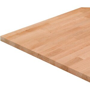 Rettenmeier Pracovná doska Standard, zaoblené hrany, buk, 300 x 63,5 x 2,7 cm